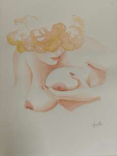 Leone Frollo | Leone Frollo - acquerello originale - Firmato - Page volante - Exemplaire unique | Catawiki