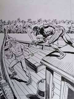 Roberto Diso - Mister No Spec. n. 11 - R. Diso - Copertina originale albo allegato "Cuore di Tenebre" - Page volante - Exemplaire unique