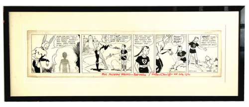 MILTON CANIFF "DICKIE DARE" DAILY STRIP ORIGINAL ART. | Hake’s