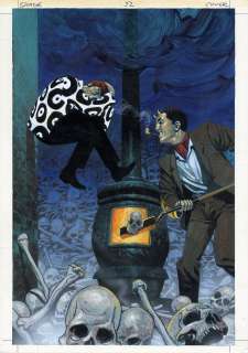 Sean Phillips - Shade the changing man - painted cover art!!! Issue 52 page cover