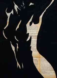 Andrea Boriani | Sin City - Andrea Boriani - old paper hand painted 42 x 30 cm - Page volante | Catawiki