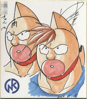 Yudetamago (Nakai Yoshinori) Hand drawing color shikishi "Kinnikuman" Suguru and Mantaro | Mandarake (Big Web)