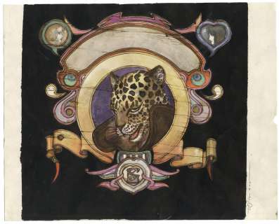 Amano Yoshitaka Hand drawing color illustration "CD GUIN SAGA GRAFFITI" jacket cover