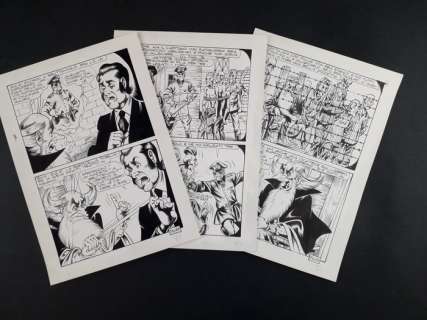Piffarerio - Corteggi | Alan Ford #49-50-51 - E mi ricordo che.. 3x tavole originali in sequenza - Page volante - EO - (1975) | Catawiki
