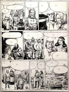 Hans G. Kresse | Kresse, Hans G. - Eric de Noorman - Originele pagina (p.5 ) - Svitjold’s Offer - onafgemaakte hertekende balloon-versie - (1989) | Catawiki