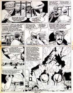 Paape, Eddy | Marc Dacier Planche à l’encre de Chine n° 43, issue de l’album | Cornette de St Cyr