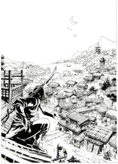 Cristina Mormile | Samurai, L’épaule du Maître, planche originale à l’encre de chine pour cet album paru en 2020 chez Soleil. | Septimus