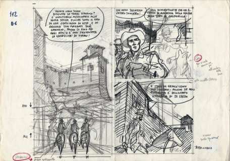 Magnus (Roberto Raviola) | Magnus, Tex Speciale #9 - studio originale 112 per "La Valle del Terrore " - Page volante - Exemplaire unique - (1996) | Catawiki