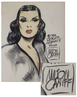Milton Caniff Charcoal Drawing of the Dragon Lady From ’’Terry and the Pirates’’ -- Measures 24’’ x 30’’ | Nate Sanders