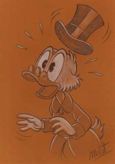 Millet | Millet - Original Drawing - Scrooge McDuck - Size: 23 x 34 cm | Catawiki