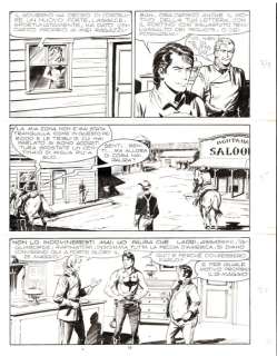 Gallieno Ferri | Zagor n. 75 - Tavola Originale "La mano di Allah" G.Ferri - Page volante - Exemplaire unique - (1971) | Catawiki