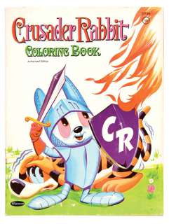 â€œCRUSADER RABBIT COLORING BOOKâ€ ORIGINAL COVER ART. | Hake’s