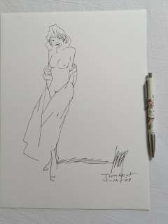 Straaten, Peter Van | Straaten, Peter van - Originele tekening - ’Glamour’ - (2003) | Catawiki