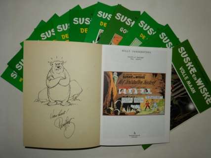 Willy Vandersteen / Paul Geerts + Studio | Suske en Wiske - 12 reclame-albums - Met 12 opdrachttekeningen - Groene covers - Broché - EO - (1996/2009) | Catawiki