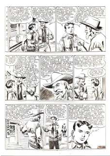 Essegesse | Capitan Miki n. 98 - 4x Tavola Originale EsseGesse - Page volante - Exemplaire unique | Catawiki