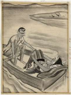 9: Ward cartoon from Romp 1972 original comic art | Russ Cochran