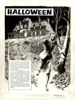 120: Crandall Halloween Terror Ill 3 original comic art | Russ Cochran