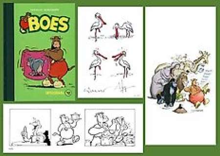 Wil Raymakers, Thijs Wilms | Boes - Luxe editie Boes Integraal deel 12 - Genummerd 34/80 - Met originele strook + ex-libris - Cartonné - EO (2021) | Catawiki