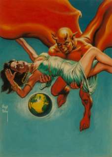 Virgil Finlay (American, 1914-1971)
 Conan the Victorious, Fantastic Universe cover, September 1957
 Acrylic on board
 1... | Heritage