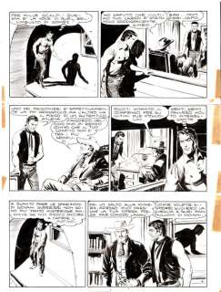 Gallieno Ferri | Zagor n. 6 - Gallieno Ferri - Tavola Originale "La lancia spezzata" - Page volante - Exemplaire unique - (1965) | Catawiki