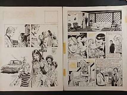 Ernesto R. Garcia Seijas - Scorpio - Splash page e una pagina interna - Page volante - Exemplaire unique