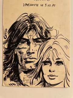 Rosinski, Grzegorz | Rosinski, Grzegorz - Dessin original dédicacé - Thorgal - (1981) | Catawiki