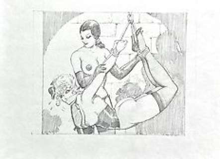 Leone Frollo | Pin Up - Leone Frollo - illustrazione originale - Page volante | Catawiki