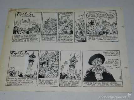 (D221) DIBUJO ORIGINAL DE MIKE RATERA , DIBUJANTE DE LA REVISTA MAKOKI , 40 X 30 CM, BUEN ESTADO