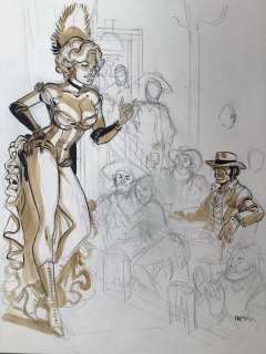 Meynet, Félix | Meynet, Félix - Dessin original - Hommage Ã  Blueberry | Catawiki