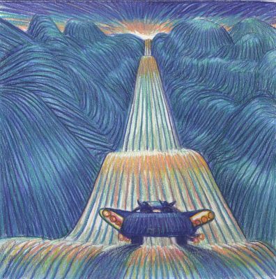 Lorenzo Mattotti | On The Road XX, 2024 | Philippe Labaune Gallery