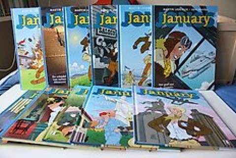 Eric Heuvel - January Jones 1 t/m 11 - Complete serie van 11 albums van January Jones (Eric Heuvel) - Cartonné - EO - (2012/2020)