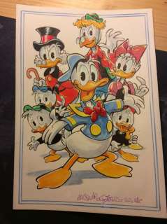 Alessandro Gottardo | Donald Duck - â€œHeart of Duckburgâ€ - Page volante - Exemplaire unique - (2020/2020) | Catawiki