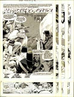Morrow - ACROSS THE RIO GRANDE, SAVAGE TALES, 8 Pc. Story | Russ Cochran