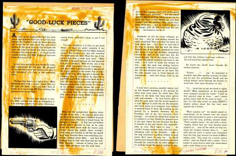 GOOD-LUCK PIECES, GUNFIGHTER #10, Silver Printed Proof (Jul-Aug 1949) | Russ Cochran