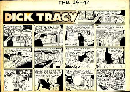 Gould - DICK TRACY, Sunday (02/16/1947) | Russ Cochran