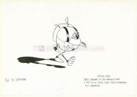 Fabrice Lebeault - Illustration originale, "Véhicule-école" - Horologiom