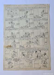 JOSEP COLL - ”PROCURÁNDOSE UN AGUINALDO” ESPECTACULAR ORIGINAL 54 X 38‘5 CM FIRMADO