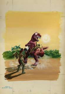 George Wilson - Turok, son of stone #103 cover painting (large art) 1976