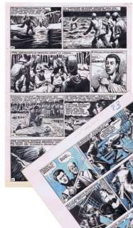 Cazanave Raymond - Â«Le Capitaine FantômeÂ» Ensemble de 6 planches remontées,