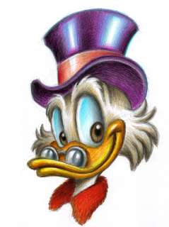 Joan Vizcarra | $crooge "New Hat" - Original Drawing - Joan Vizcarra - Original Pencil Art | Catawiki