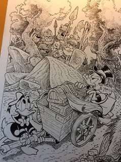 Alessandro Gottardo - Donald Duck - â€œBrutti, sporchi e cattiviâ€ - Page volante - Exemplaire unique - (2019/2019)