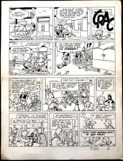 Greg | Greg - Originele pagina - Zig et Puce - Le Voleur Fantôme - (1963/1965) | Catawiki