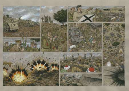 Agustín Ferrer | Dibujo original de Agustín Ferrer, de su obra «Plan de huida». | Yojimbo Cómics