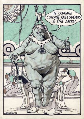 Tanino Liberatore | Illustration originale 04 pour Le Portrait de la Bête en Rock Star | Galerie Barbier