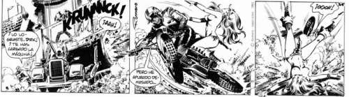 Romero, Enric Badia | Enric Badia Romero - Original strip - Axa - Size: 50,5 x 18 cm. - (1980) | Catawiki