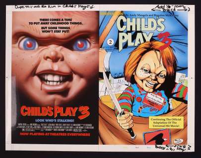 Cover Proof for Child’s Play 3 #2 (1992) by Brandon McKinney and Mark Weatherbee | mycomicshop.com