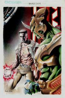 Vincenzo Cucca - Sigil & Tchlusarud‘ Mixed Media Published Crossgen Pinup