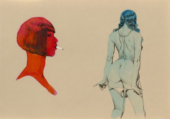 Vince | NYMPHES – Dessin original 78 | Galerie Barbier