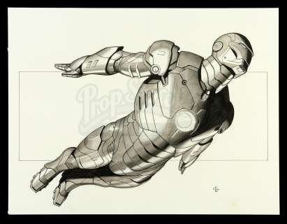 Iron Man Licensing Concept Art - Flying | Propstore