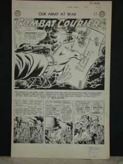 1387: Our Army At War. Splash Page #33. Kubert. | Weiss Auctions